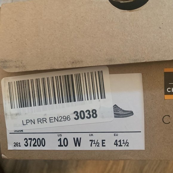 NWT CLARKS COLLECTION HOPE ROXANNE LEATHER SLIP ON LOAFERS BLACK 10W - Picture 7 of 7